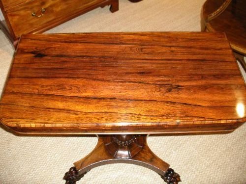 Rosewood Card Table